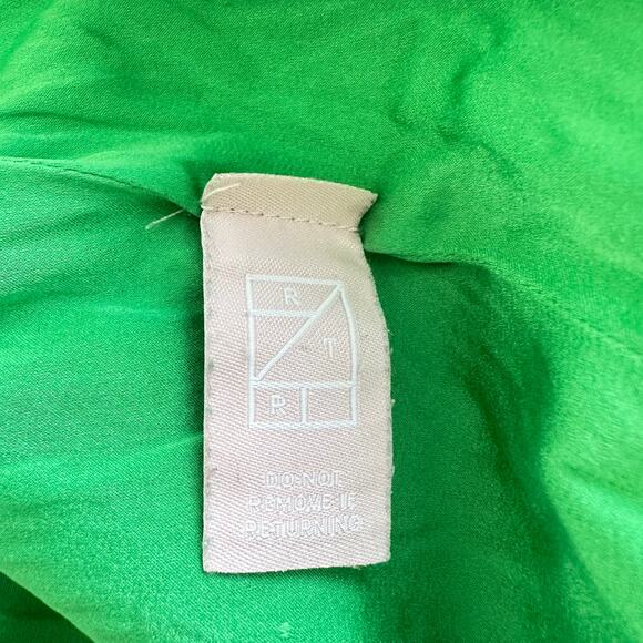 Christian Siriano Grass Green Midi Slip Dress Sleeveless Scoop Neck - Picture 11 of 12